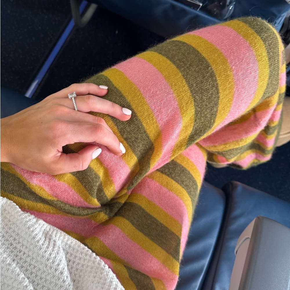 Daily Drills Pink and Green Striped Pants